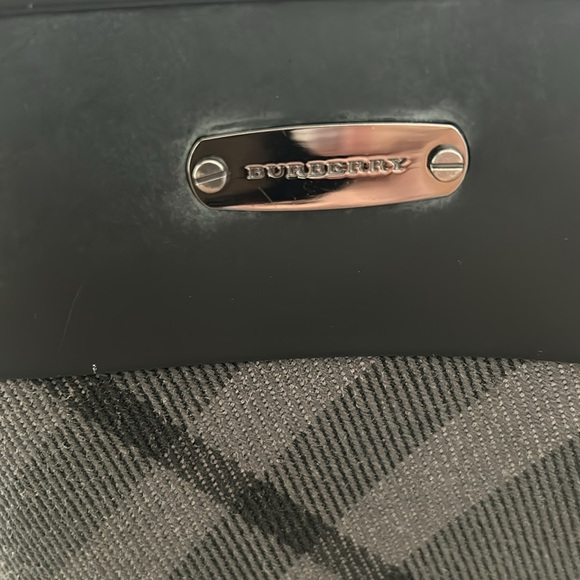 Burberry Clemence Charcoal Check Pattern Rain Boots - Picture 2 of 7